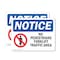 Signmission No Pedestrians Forklift Traffic Only, 10 in W x Rectangle, Plastic OS-2PACK-NS-P-710-L-14726 - alternate 1